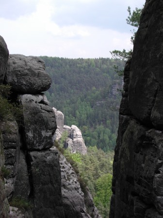 Rock formations in the Bastei